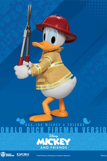 Mickey & Friends Dynamic 8ction Heroes Action Figure 1/9 Donald Duck  Fireman Ver. 24 cm