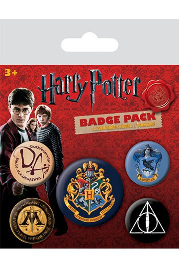 Harry Potter Pin Badge Button Brooch Hogwarts School Crest Logo Official