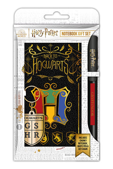 Harry Potter Notebook Gift Set Colourful Crest Case (6)