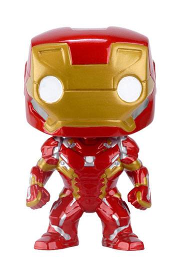 Captain America Civil War POP Vinyl Cabez n Iron Man 10 cm