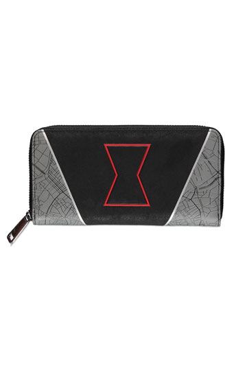 Black Widow Zip Around Wallet Hourglass