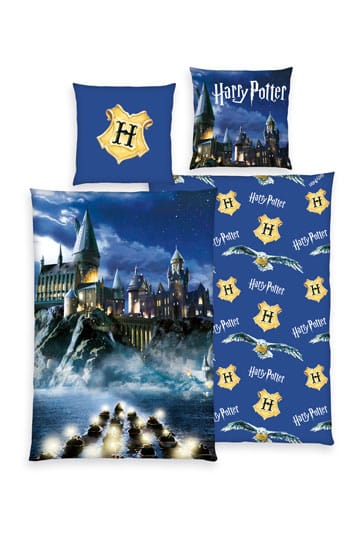 Harry Potter Duvet Set Blue 135 x 200 cm / 80 x 80 cm