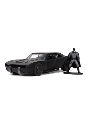 1/24 Jada Convention Exclusive The Batman (2022) Batman & Batmobile (Chrome  & Black) Diecast Car Model 