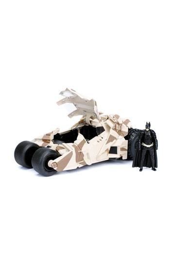 Batman: Dark Knight Trilogy - Batmobile with Batman (Black Camo) SDCC 2023 Exclusive 1:24 Scale