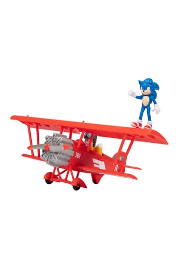 Sonic The Hedgehog Action Figures Sonic The Movie 2 Sonic & Tails in Plane  6 cm