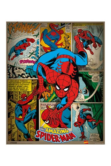 Marvel Comics Spiderman Retro Poster 61x91.5cm