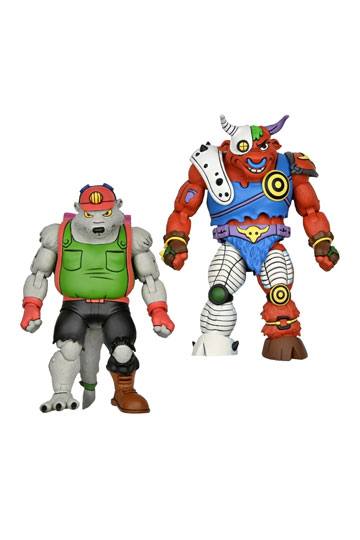 Las Tortugas Ninja 1987 Pack de 2 Figuras Dirtbag & Groundchuck 18 cm