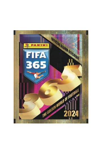The Golden World Of Football Panini Fifa 365 2024 Sticker Album + 20 packets