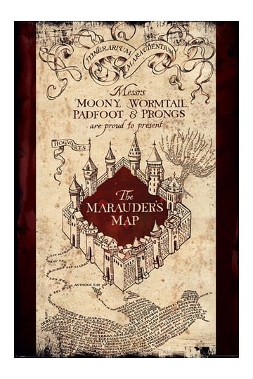 Puzzle Harry Potter 1000 pièces - Carte du Maraudeur Abysse : King