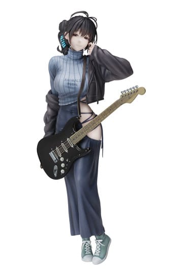 Juroku Illustration PVC Statue Guitar Dress cm 26 Backless Meimei