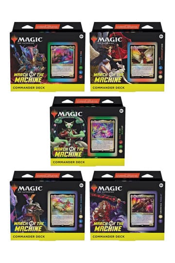 Set of All 5 Commander Decks - Case - March of the Machine MOM MTG