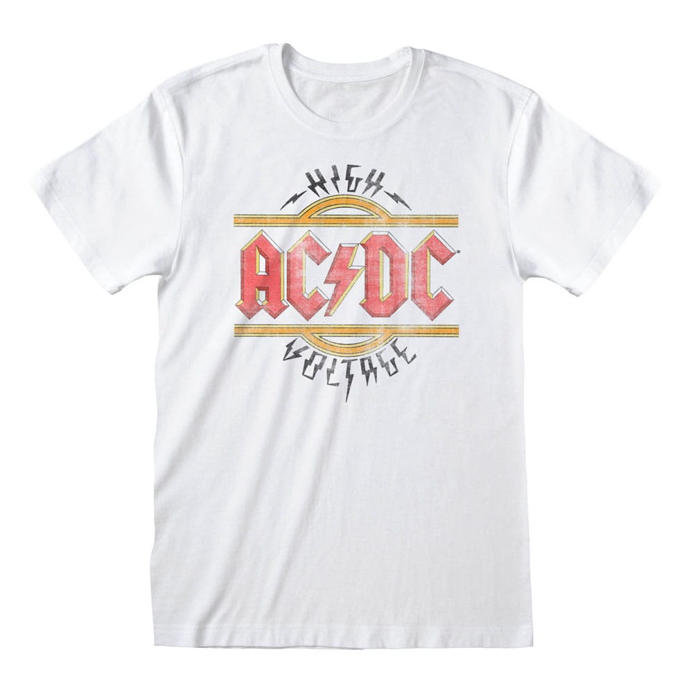 AC/DC - Vintage High Voltage T-Shirt White-S