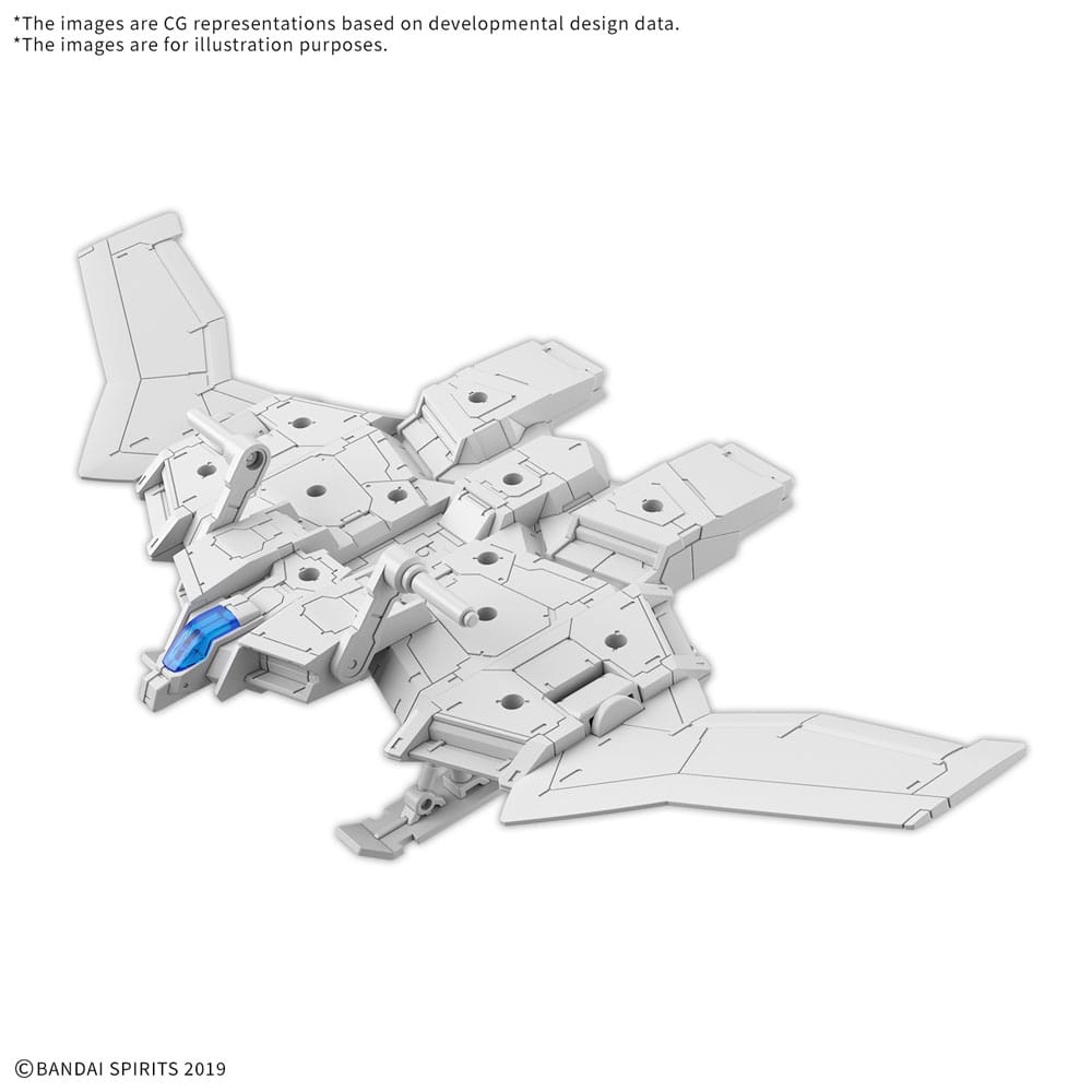 Gundam 30MM Plastic Model Kit 1/144 Extended Armament Vehicle (Wing Mobile Ver.)