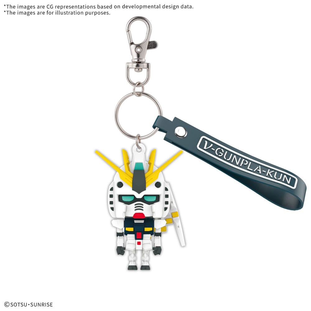 Gundam 3D Rubber Keychain V-Gunpla-Kun