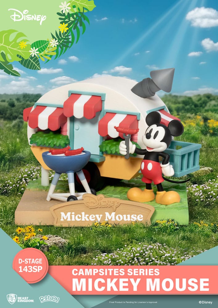 Disney D-Stage Campsite Series PVC Diorama Mickey Mouse Special Edition 10 cm
