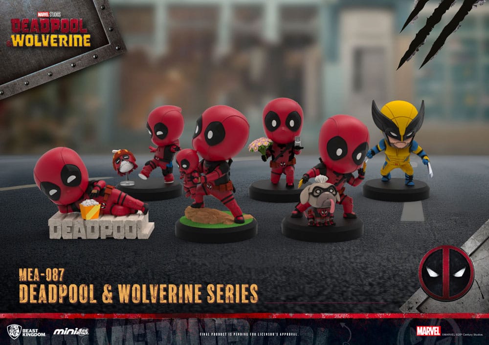 Deadpool 3 Deadpool & Wolverine Series Mini Egg Attack Figures Set 8 cm