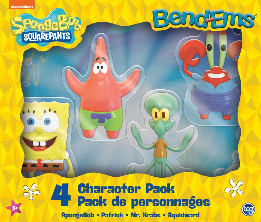 SpongeBob SquarePants Bend-Ems Action Figure 4-Pack 15 cm