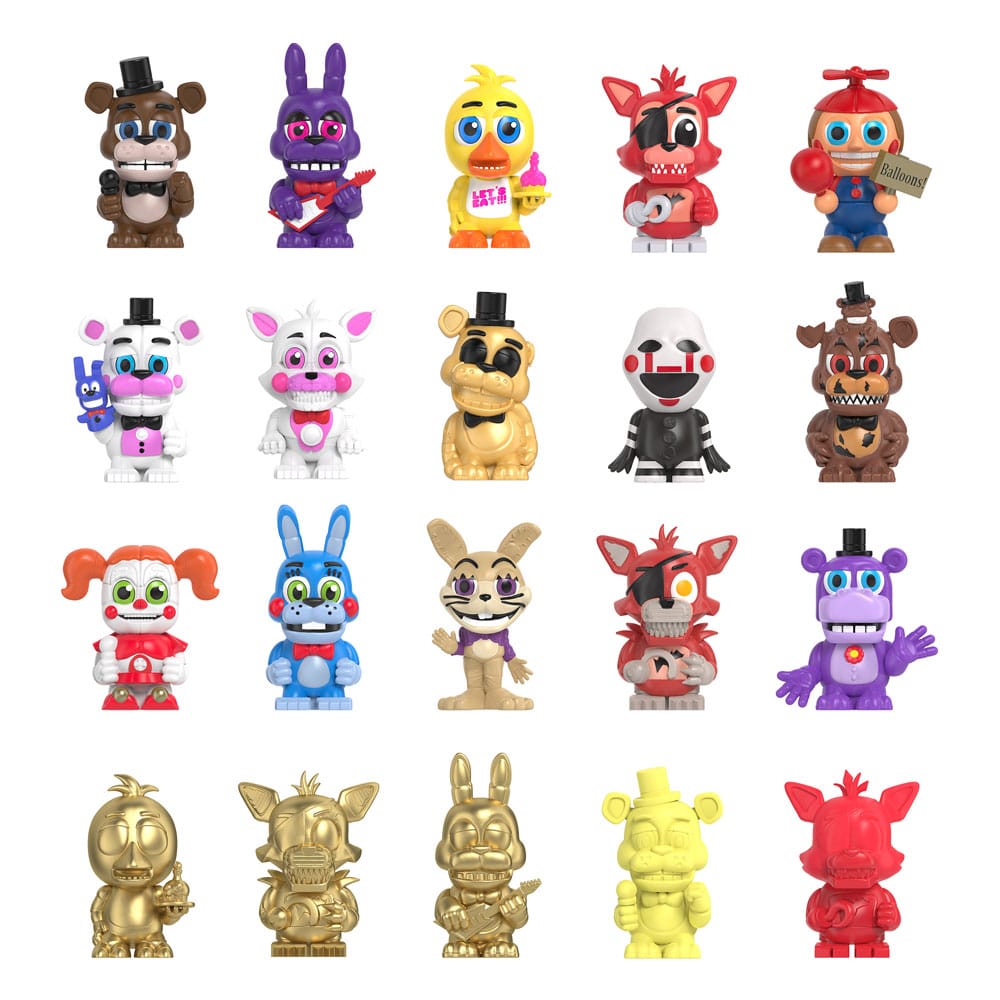 Five Nights at Freddy's: Faz's Fizzy Station Grab N´Go Blind Box Figures 4 cm Display Series 2 Classic Remix (12)