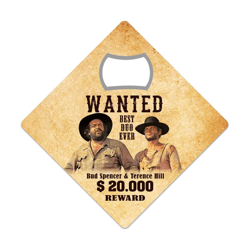 Bud Spencer & Terence Hill magnetisk øloplukker - Wanted