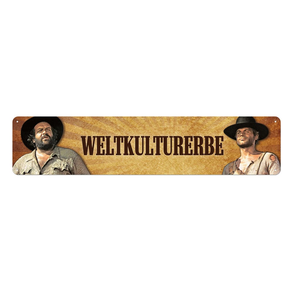 Bud Spencer & Terence Hill Tin Sign Weltkulturerbe 46 x 10 cm
