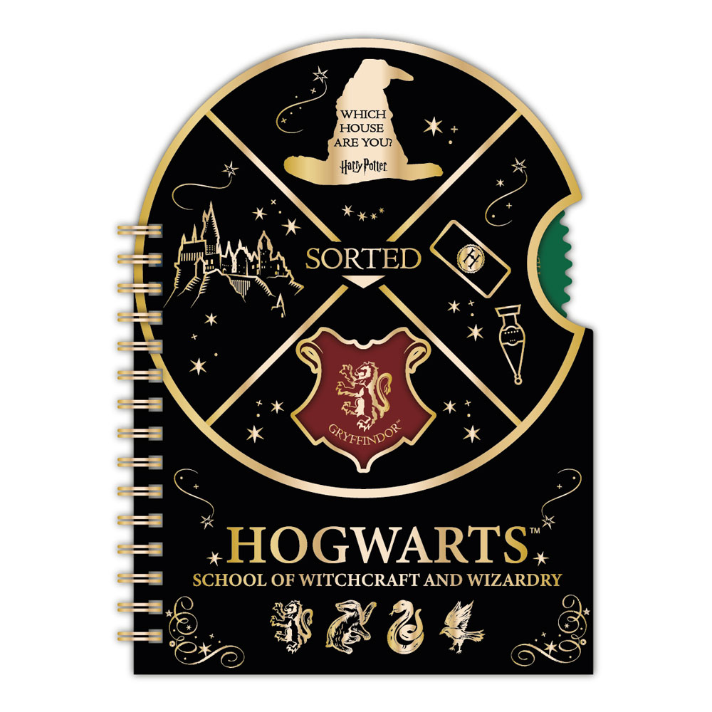 Harry Potter - Draaiend Rad - Notitieboek - Zwart en Geel