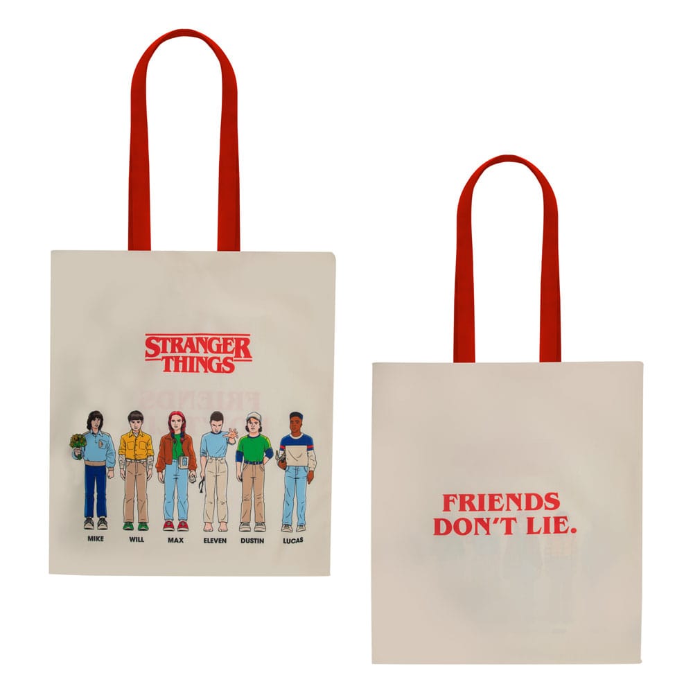 Stranger Things Tote Bag Friends Don't Lie