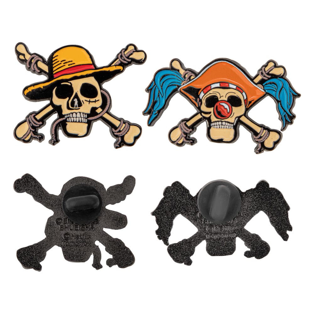 One Piece Pins 2-Pack Luffy & Buggy