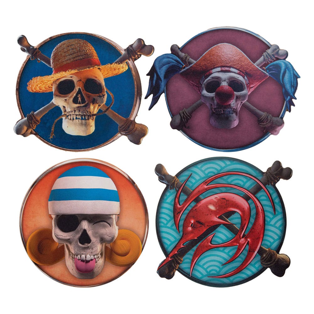 One Piece Coaster 4-Pack Characters #1