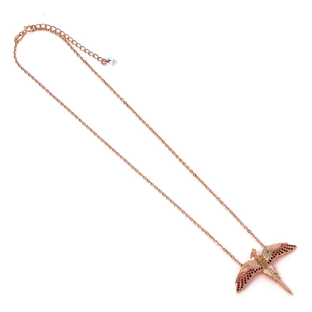 Harry Potter Necklace Fawkes Rose Gold (Sterling Silver)