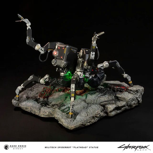 Cyberpunk 2077 Statue Militech Spiderbot Flathead 25 cm