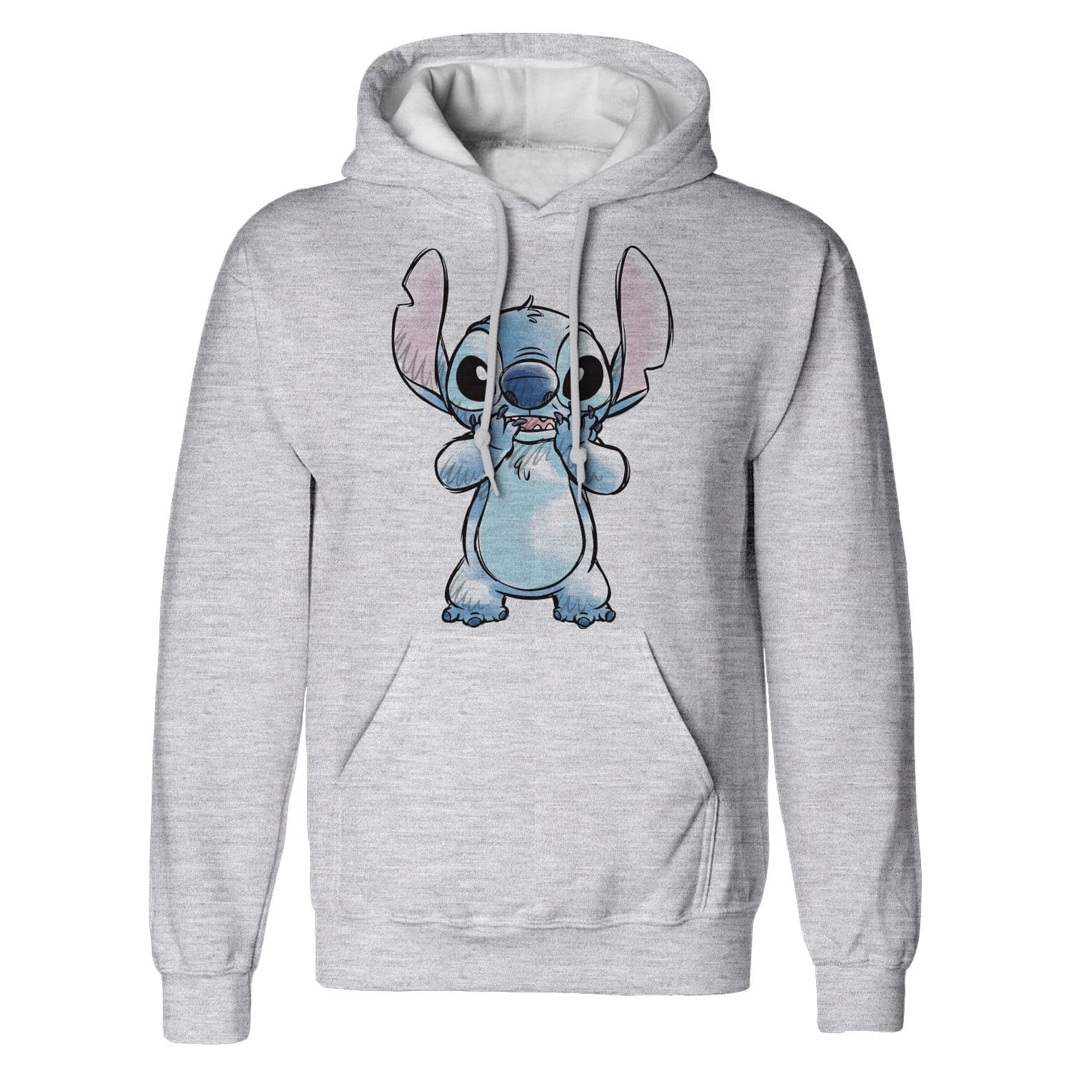 Lilo & Stitch Hooded Sweater Hands On Face Sketched Size S