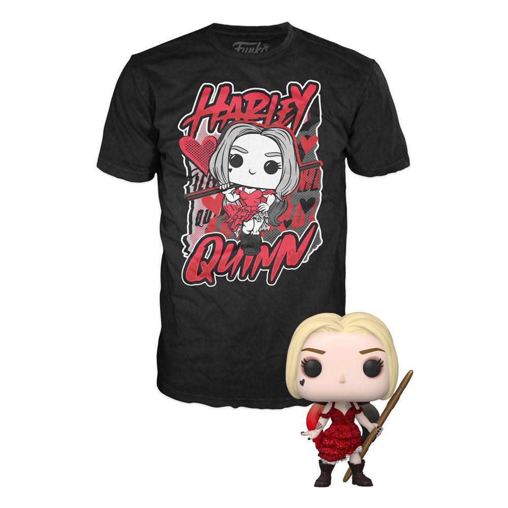 Funko Pop! & Tee Box: DC The Suicide Squad - Harley Quinn #1111 Exclusive (Size M)