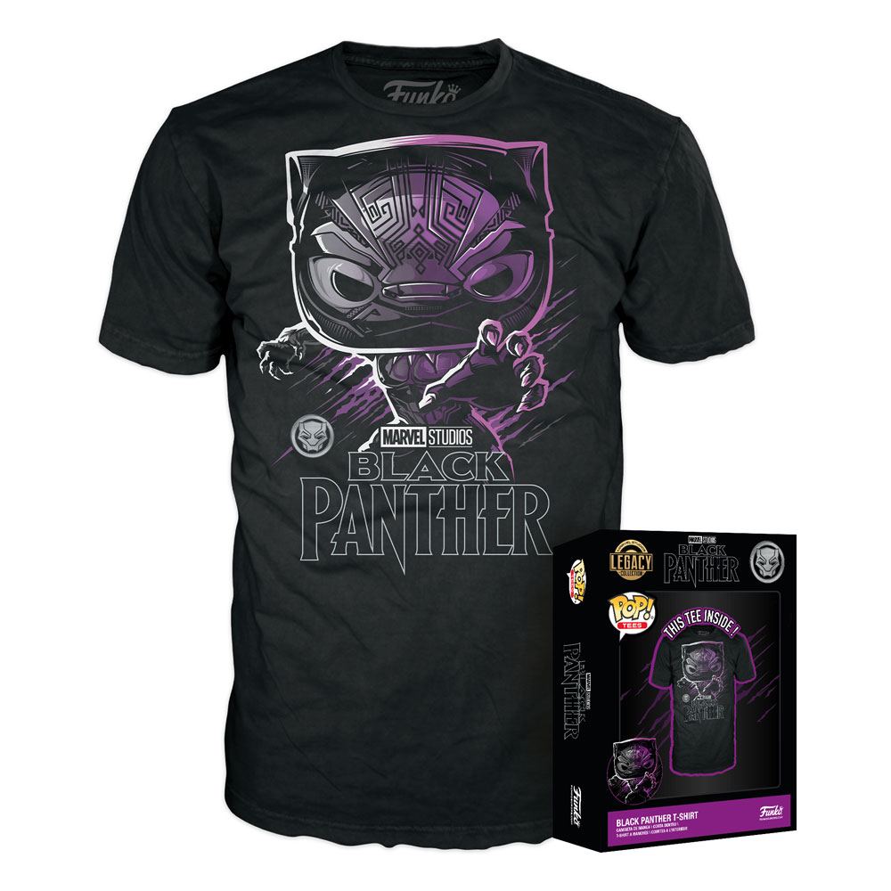Marvel - Boxed Tee T-Shirt - Black Panther (S)