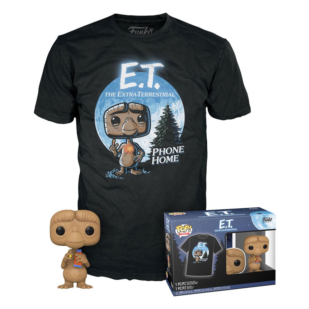 E.T. the Extra-Terrestrial POP! & Tee Box E.T. w/Reeses Size L