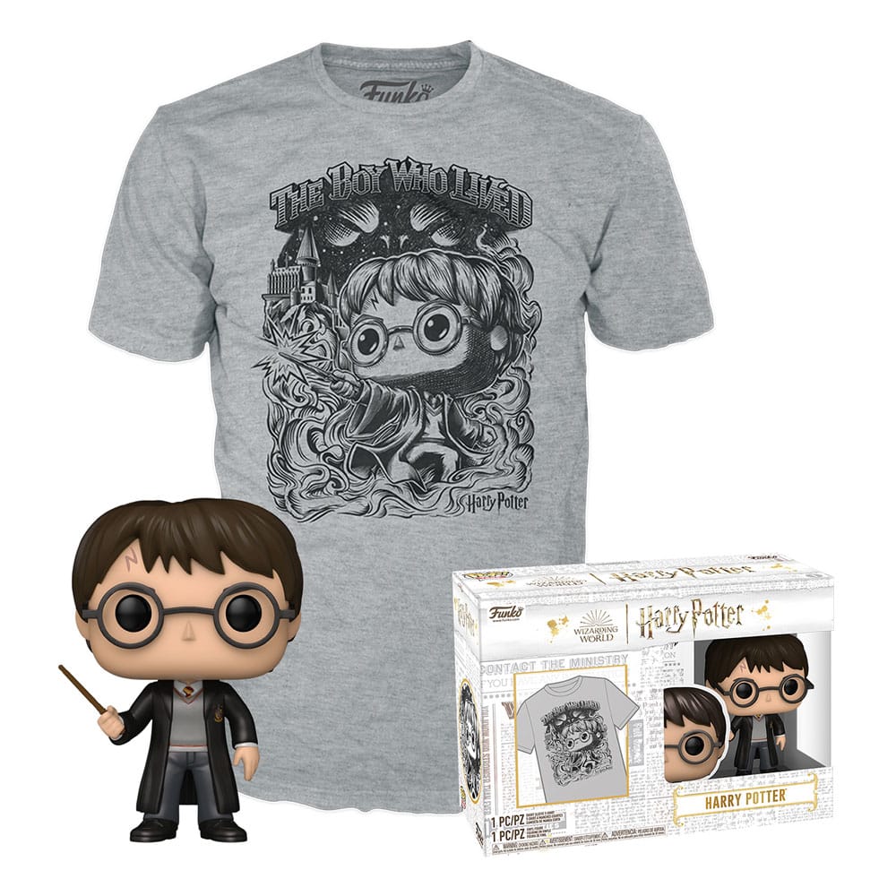 Harry Potter POP! & Tee Box Harry Potter (FL) Size XL