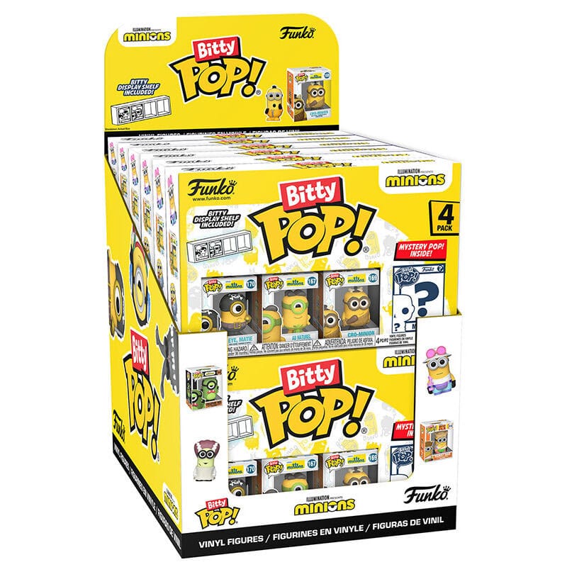 Minions Bitty POP! Vinyl Figure 4-Pack Display (12) 2,5 cm