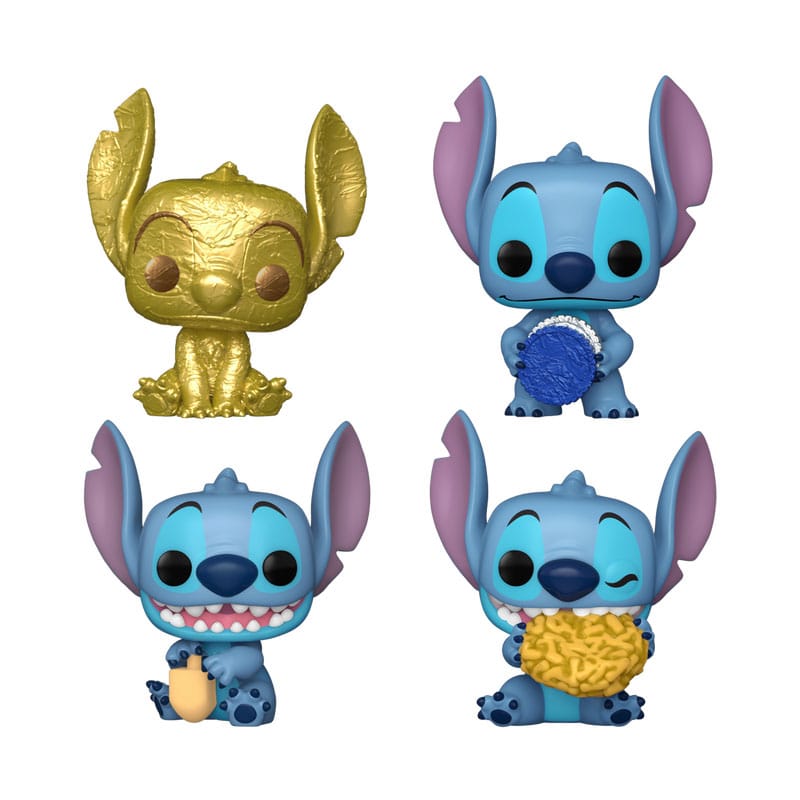 Stitch Holiday 2024 Pocket POP! Vinyl Keychains 4-Pack Dreidel Box 4 cm