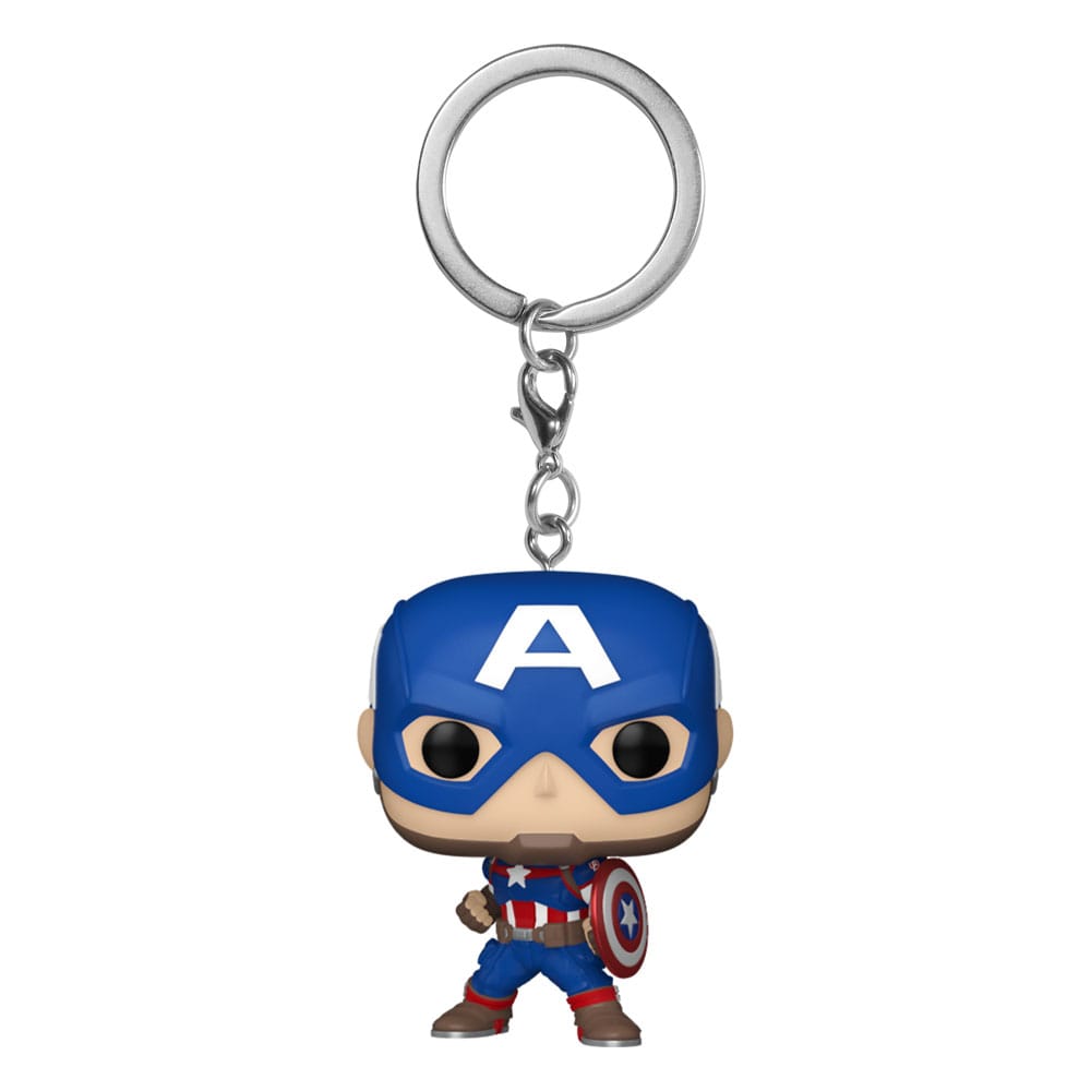 Marvel POP! Vinyl Keychains 4 cm New Classics - Captain America Display (12)