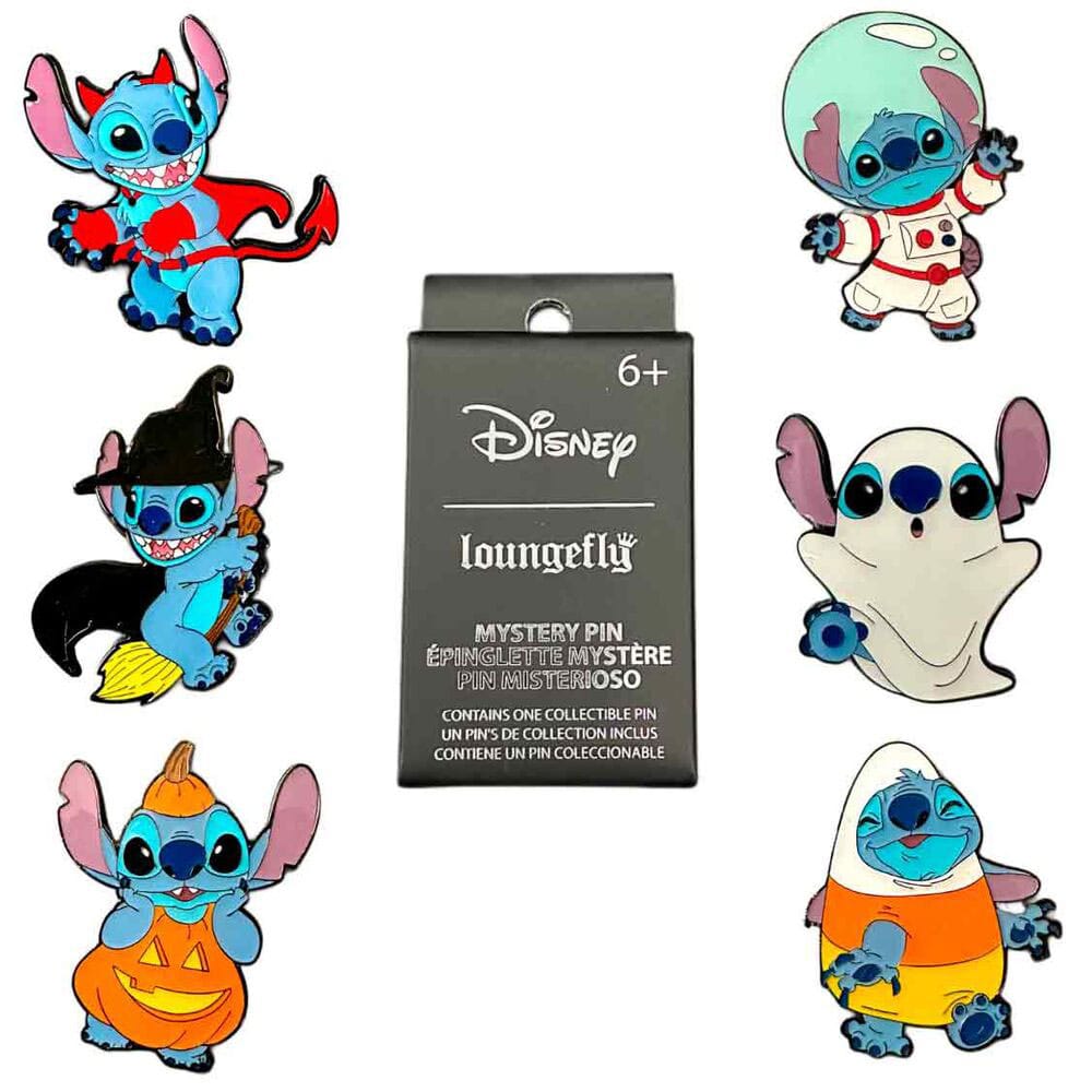 Lilo & Stitch by Loungefly Enamel Pins Blind Box Halloween Display (12)