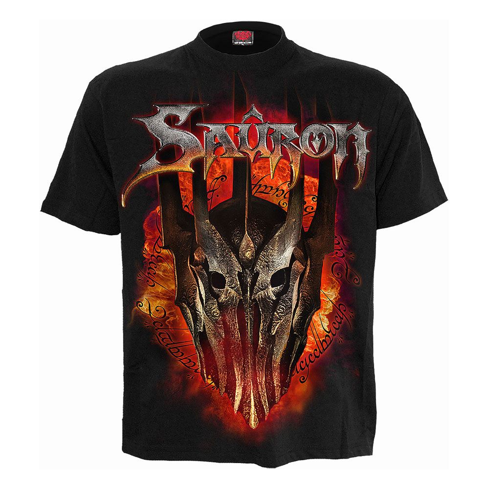 Lord of the Rings T-Shirt Sauron Metal Tee Size L