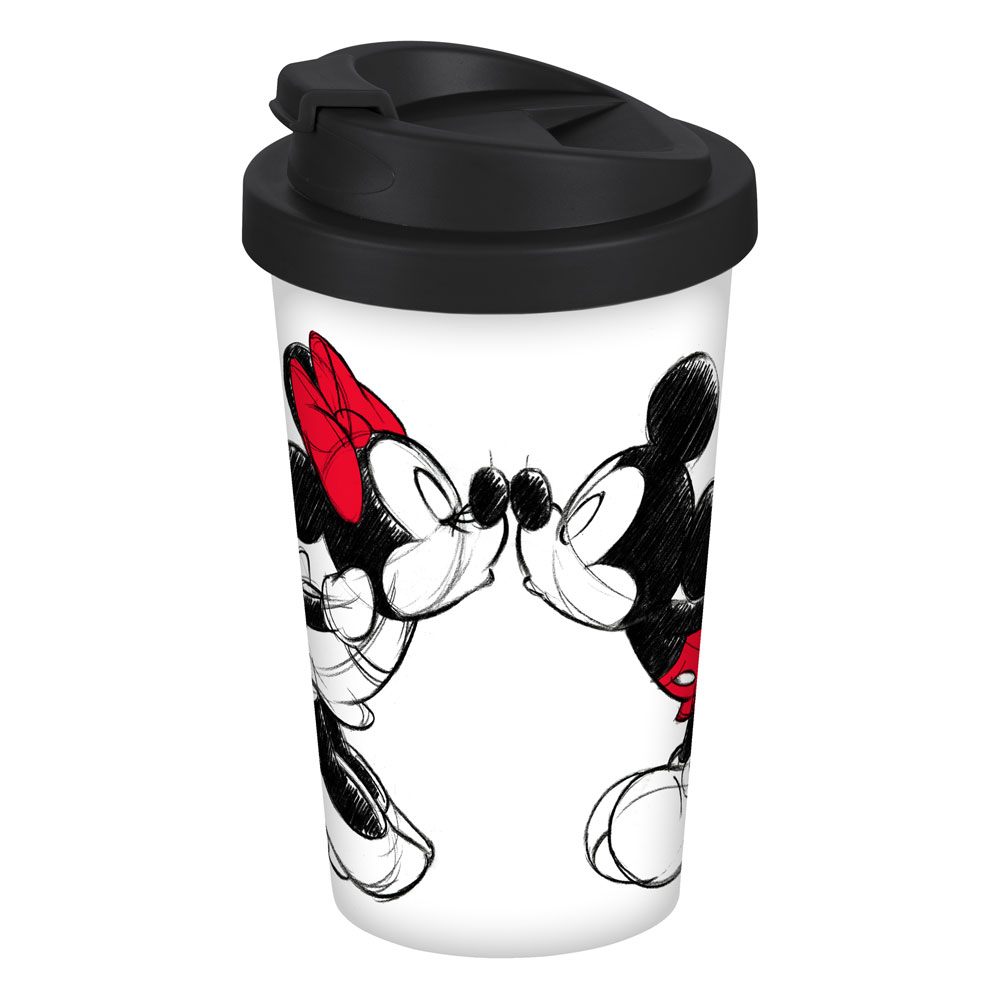 Disney Travel Mug Mickey Kiss Sketch