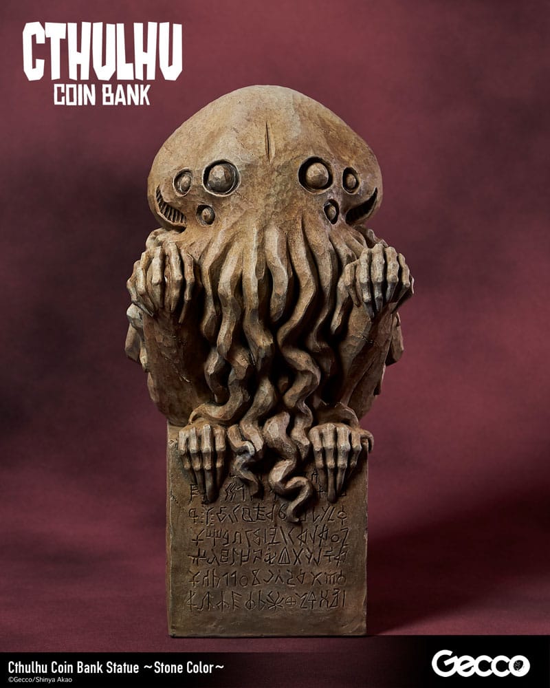 H.P. Lovecraft Cthulhu Mythos Coin Bank Statue Cthulhu (Stone Color) 24 cm