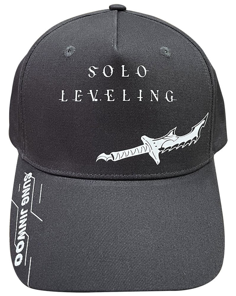 Solo Leveling Curved Bill Cap Sung Jinwoo with Sword