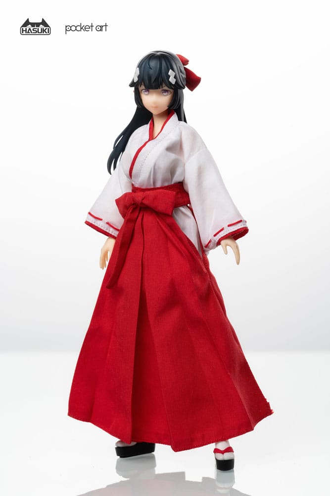 Pocket Art Action Action Figure 1/12 PA005 Exorcism Shrine Maiden Tsubaki 15 cm