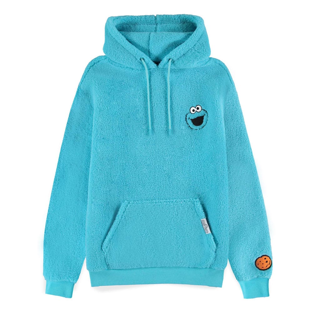 Sesamstraat- Cookie Monster Teddy Novelty Hoodie - Trui - (L)