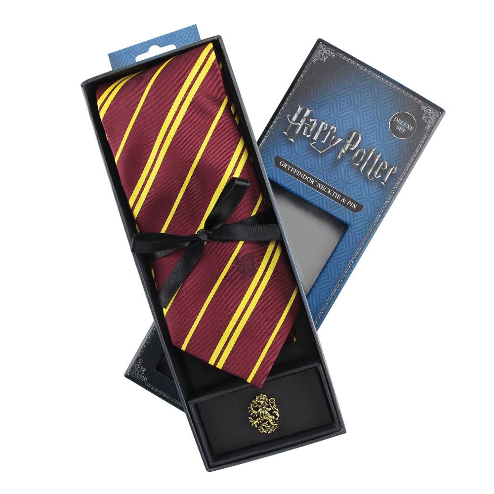  Vævet slips deluxe Gryffindor til voksne Harry potter fra Cinereplicas