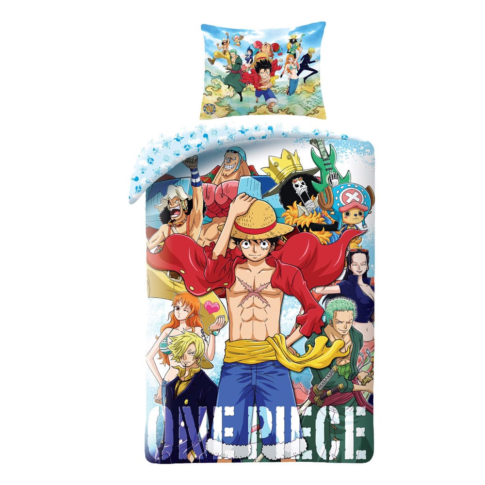 One Piece sengetøj - Ver. 1 140 x 200 cm / 70 x 90 cm