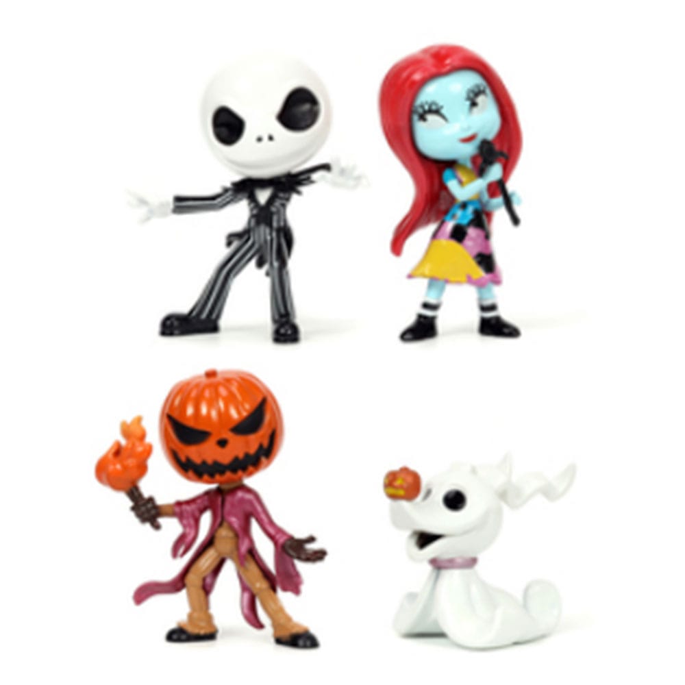 Jada Toys: 	Metalfigs – The Nightmare Before Christmas – Jack Skellington, Sally, Zero & Jack Skellington Pumpkin
