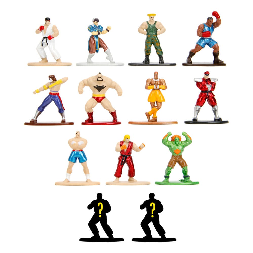 Street Fighter Nano Metalfigs Diecast Mini Figures Display 6 cm (24)