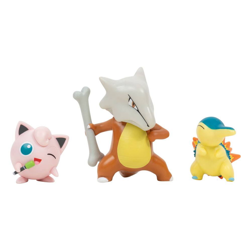 Pokémon Battle Figure 3-Pack Cyndaquil, Jigglypuff #1, Marowak 5 cm